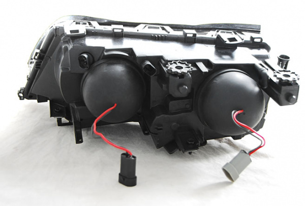 Upgrade Scheinwerfer rechts für BMW 3er E46 Lim./Touring/Coupe/Cabrio 01-05 schwarz