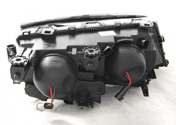 Upgrade Klarglas Scheinwerfer Links BMW 3er E46 Coupe/Cabrio 01-03 Schwarz