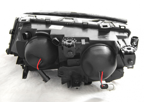 Upgrade Klarglas Scheinwerfer Rechts BMW 3er E46 Coupe/Cabrio 01-03 Schwarz