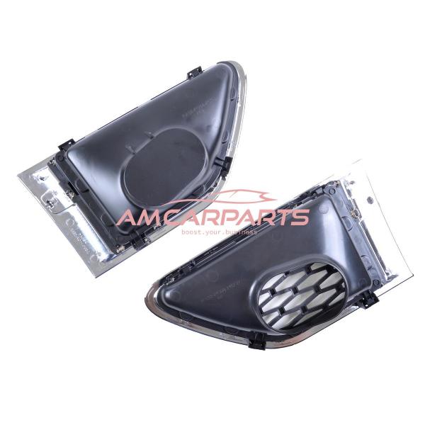 Upgrade Lufteinlass / Kotflügel-Blenden Set für Land Rover Range Rover Sport 1 Facelift 09-13 Hochglanz schwarz/chrom