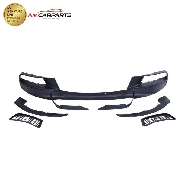 Upgrade Sport Design Frontspoilerlippe / Frontspoiler passend für BMW 1er (F20 / F21) Schrägheck, Vor-Facelift 2011-2015 mattschwarz