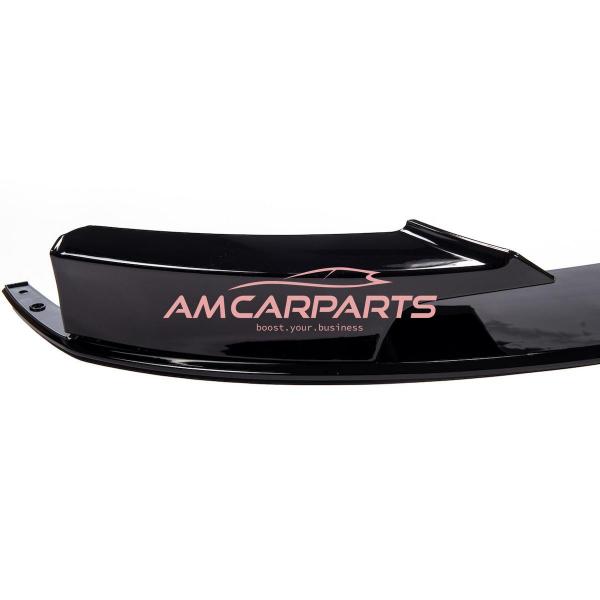 Upgrade Sport Design Frontspoilerlippe / Frontspoiler passend für BMW 3er (F30) Limousine (F31) Touring 2011-2018 glänzend schwarz