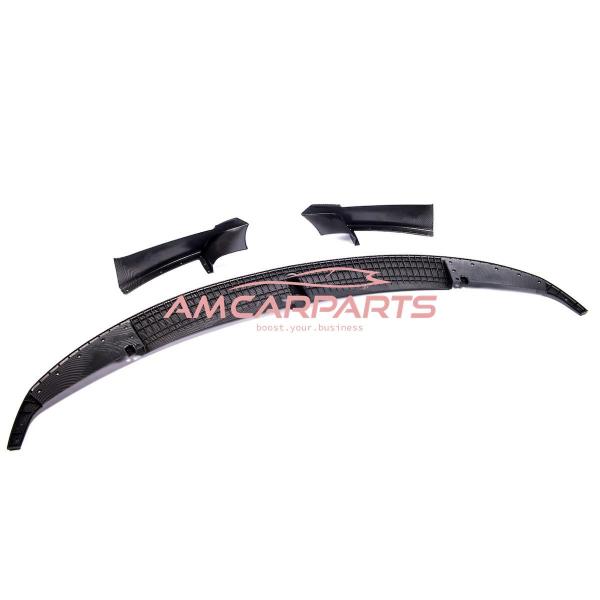 Upgrade Sport Design Frontspoilerlippe / Frontspoiler passend für BMW 3er (F30) Limousine (F31) Touring 2012-2018 Carbon-Optik