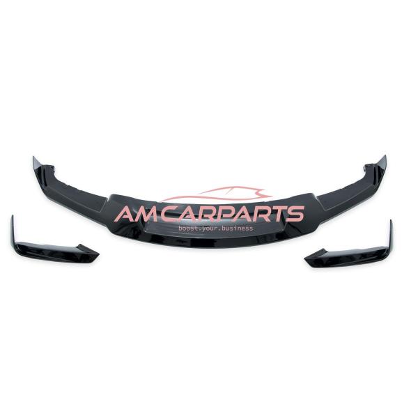 Upgrade Sport Design Frontspoilerlippe / Frontspoiler passend für BMW 3er (F30) Limousine (F31) Touring 2012-2018 glänzend schwarz