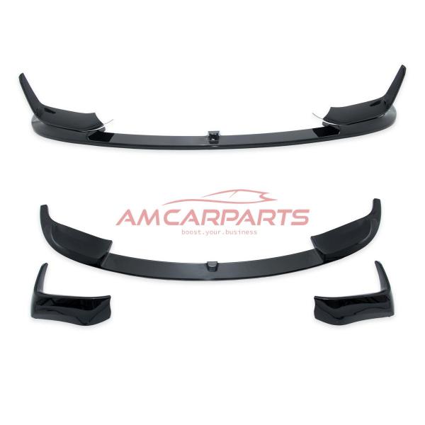 Upgrade Sport Design Frontspoilerlippe / Frontspoiler passend für BMW 3er (F30, F31) Limousine & Touring 2011-2018 glänzend schwarz