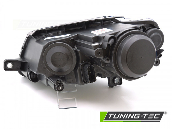 Black Design Scheinwerfer für VW Passat 3C B6 05-10 Schwarz