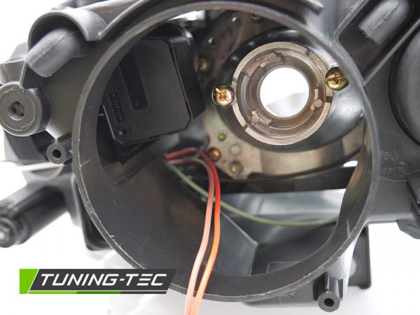 Black Design Scheinwerfer für VW Passat 3C B6 05-10 Schwarz