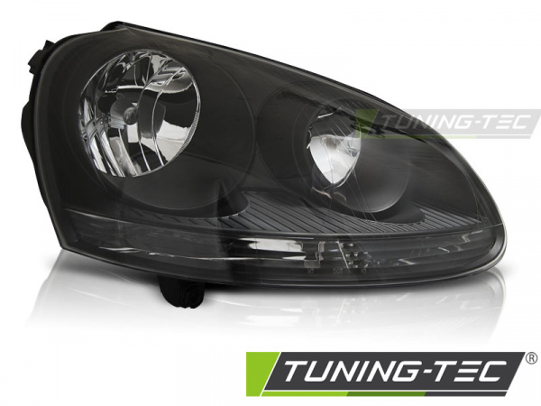 Upgrade Klarglas Scheinwerfer rechts für VW Golf V 3/5 Türer / Kombi 03-09 schwarz