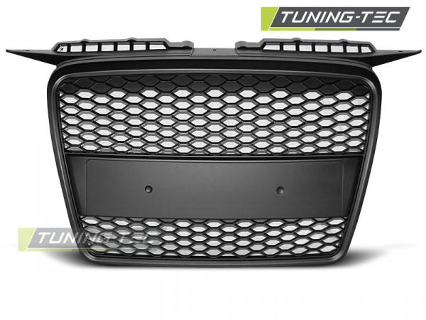 Upgrade Sportgrill / Kühlergrill für Audi A3 8P 04-08 matt schwarz in Wabendesign