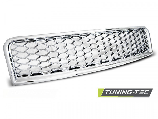 Upgrade Sportgrill / Kühlergrill für Audi A4 B6 00-04 chrom in Wabendesign