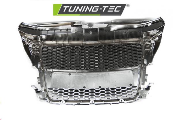 Upgrade Sportgrill / Kühlergrill für Audi A3 8P Facelift 08-12 chrom in Wabendesign