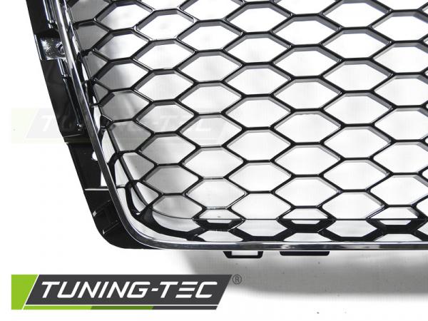 Upgrade Sportgrill / Kühlergrill für Audi A4 B9 (8W) 15-19 chrom in Wabendesign