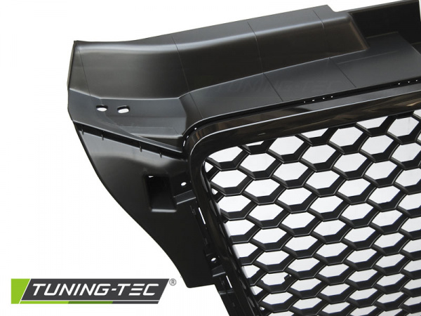 Upgrade Sportgrill / Kühlergrill für Audi A3 8P Facelift 08-12 Hochglanz schwarz in Wabendesign