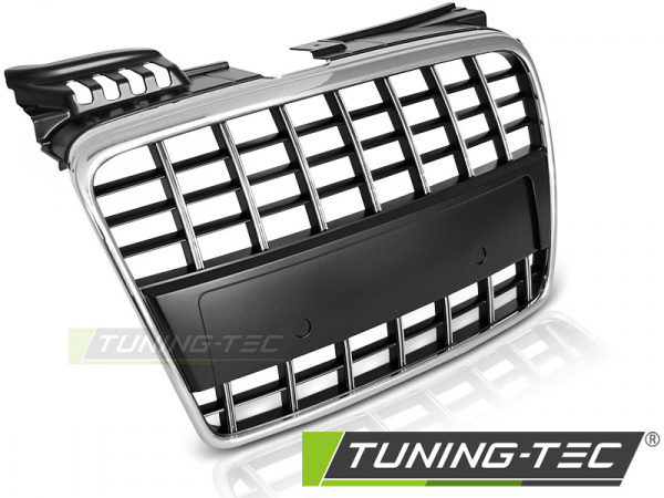 Upgrade Sportgrill / Kühlergrill für Audi A4 B7 (8E) 04-08 chrom/matt schwarz