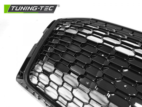 Upgrade Sportgrill / Kühlergrill für Audi A5 Coupe Cabrio Sportback (F53, F57, F5A) 2016+ hochglanz schwarz in Wabendesign