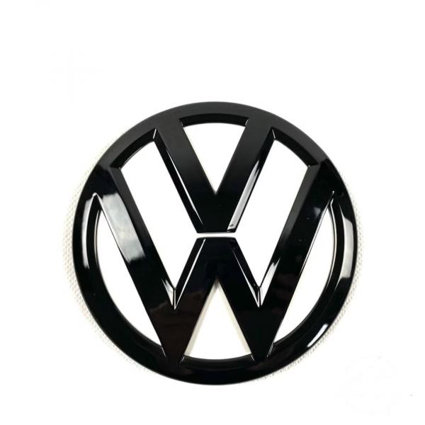 Upgrade Design Original VW Logo / Emblem Vorn für Volkswagen T6 15-19 und T6.1 ab 2019 Hochglanz schwarz