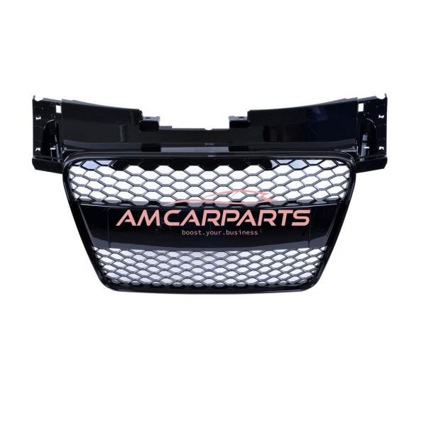 Upgrade Sportgrill / Kühlergrill für Audi TT 8J Coupe/Roadster 06-14 Hochglanz Schwarz in Wabendesign