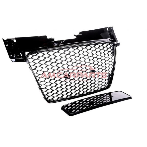 Upgrade Sportgrill / Kühlergrill für Audi TT 8J Coupe/Roadster 06-14 Hochglanz Schwarz in Wabendesign