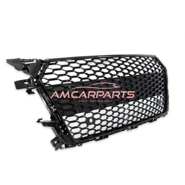B-Ware - Upgrade Sportgrill / Kühlergrill für Audi TT 8S Coupe/Cabrio/Roadster 14-18 Hochglanz Schwarz in Wabendesign