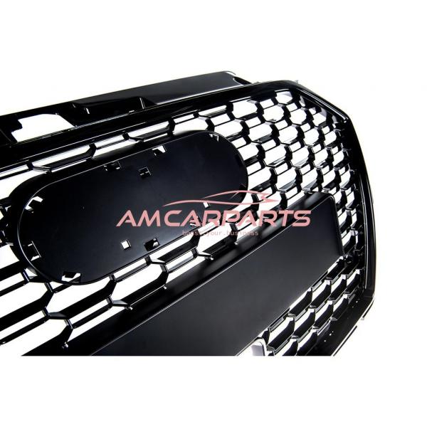 Upgrade Sportgrill / Kühlergrill für Audi A3 8V Facelift 16-20 Hochglanz Schwarz / in Wabendesign