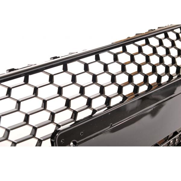 Upgrade "Plus" Sportgrill / Kühlergrill für Audi TT 8S Coupe/Cabrio/Roadster 14-18 Hochglanz Schwarz in Wabendesign