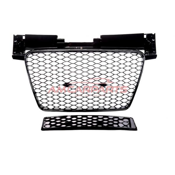 Upgrade Sportgrill / Kühlergrill für Audi TT 8J Coupe/Roadster 06-14 Hochglanz Schwarz in Wabendesign