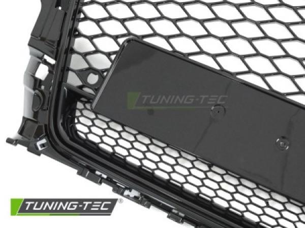 Upgrade Sportgrill / Kühlergrill für Audi A3 8V 12-16 Hochglanz schwarz in Wabendesign