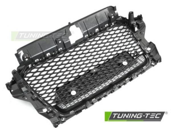 Upgrade Sportgrill / Kühlergrill für Audi A3 8V 12-16 Hochglanz schwarz in Wabendesign