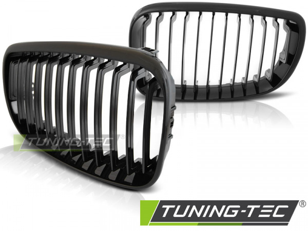 Upgrade Sportgrill / Kühlergrill Nieren für BMW 1er E87/E81/E82/E88 07-13 Hochglanz schwarz