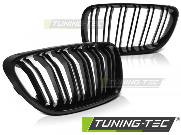 Upgrade Sportgrill Nieren für BMW 2er F22/F23 Coupe/Cabrio 13-18 Hochglanz schwarz in Doppelsteg Design