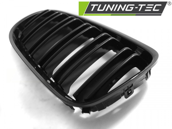 Upgrade Sportgrill Nieren für BMW 3er E90/91 Facelift 09-11 Hochglanz schwarz in Doppelsteg Design
