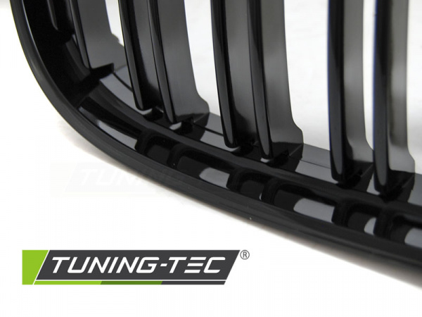 Upgrade Sportgrill Nieren für BMW 3er E90/91 Facelift 09-11 Hochglanz schwarz in Doppelsteg Design