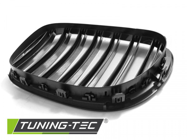 Upgrade Sportgrill Nieren für BMW 7er F01 09-15 Hochglanz schwarz in Doppelsteg Design