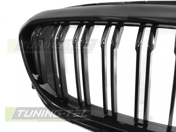 Upgrade Sportgrill Nieren für BMW 5er G30/G31 17-21 Hochglanz schwarz in Doppelsteg Design