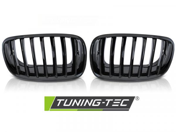 Upgrade Sportgrill Nieren für BMW X5 E70 06-13 / X6 E71 08-14 Hochglanz schwarz