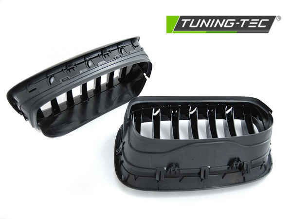 Upgrade Sportgrill Nieren für BMW X5 E70 06-13 / X6 E71 08-14 Hochglanz schwarz