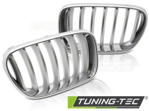 Upgrade Sportgrill Nieren für BMW X3 F25 10-14 Chrom /Titan