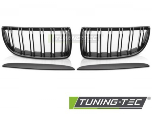 Upgrade Doppelsteg Sportgrill Nieren für BMW 3er E90/91 05-08 schwarz matt