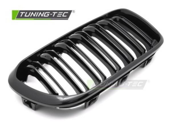 Upgrade Doppelsteg Sportgrill Nieren für BMW 1er F20/F21 Facelift 15-18 Hochglanz schwarz
