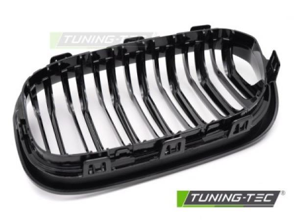Upgrade Doppelsteg Sportgrill Nieren für BMW 1er F20/F21 Facelift 15-18 Hochglanz schwarz