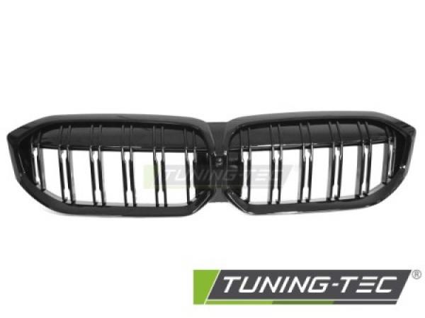 Upgrade Sportgrill Nieren für BMW 3er G20/G21 LCI 22+ Hochglanz schwarz in Doppelsteg Design