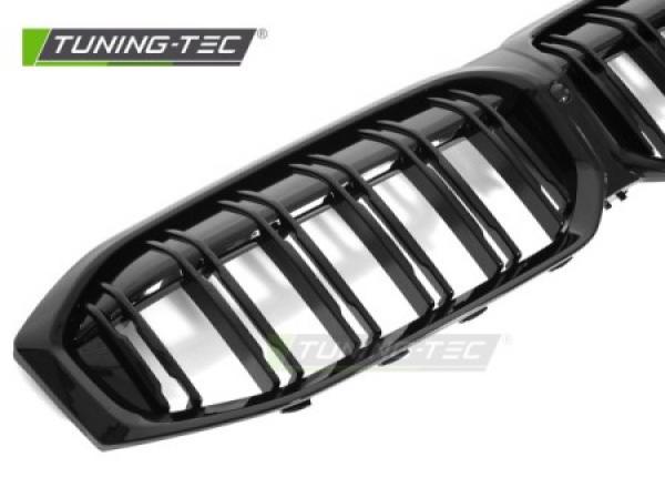 Upgrade Sportgrill Nieren für BMW 3er G20/G21 LCI 22+ Hochglanz schwarz in Doppelsteg Design