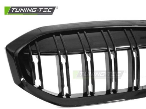 Upgrade Sportgrill Nieren für BMW 3er G20/G21 LCI 22+ Hochglanz schwarz in Doppelsteg Design