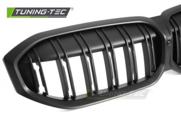 Upgrade Sportgrill Nieren für BMW 3er G20/G21 LCI 22+ matt schwarz in Doppelsteg