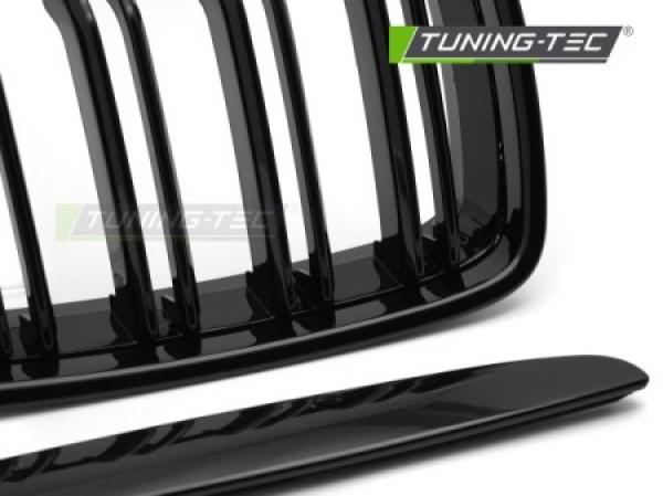 Upgrade Doppelsteg Sportgrill Nieren für BMW 3er E90/91 05-08 Hochglanz schwarz