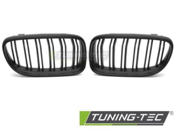 Upgrade Doppelsteg Design Sportgrill Nieren für BMW 3er E90/91 LCI 09-11 matt-schwarz