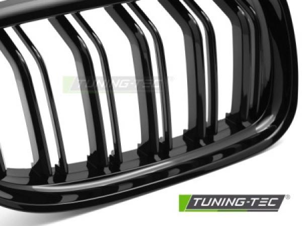 Upgrade Doppelsteg Sportgrill Nieren für BMW 3er E90/91 Facelift 09-11 Hochglanz schwarz
