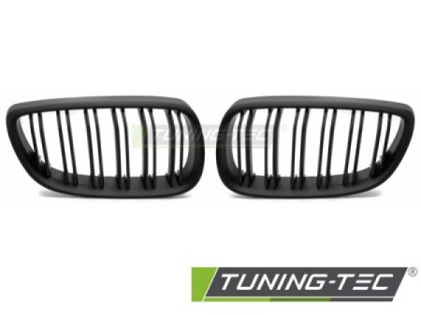 Upgrade Doppelsteg Design Sportgrill Nieren für BMW 3er E92/E93 Coupe/Cabrio 07-10 matt schwarz