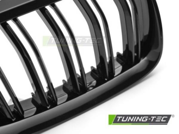 Upgrade Doppelsteg Design Sportgrill Nieren für BMW 3er E92/E93 LCI Coupe/Cabrio 10-13 Hochglanz schwarz