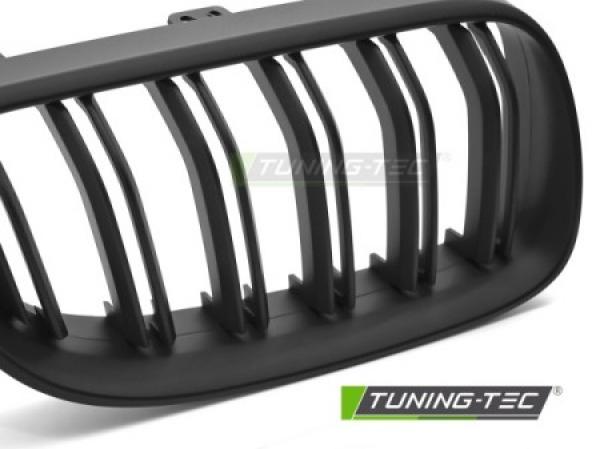 Upgrade Doppelsteg Design Sportgrill Nieren für BMW 3er E92/E93 LCI Coupe/Cabrio 10-13 matt schwarz